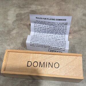 Small Wooden Domino Set For children 28 pcs